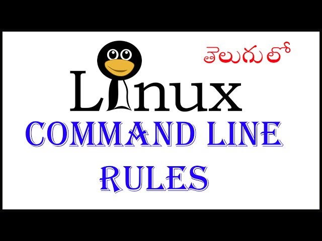 Linux command line rules in telugu