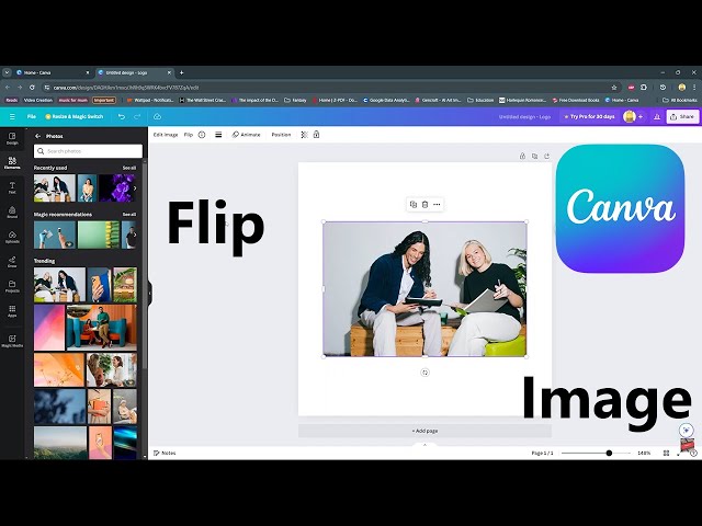How To Flip Image On Canva