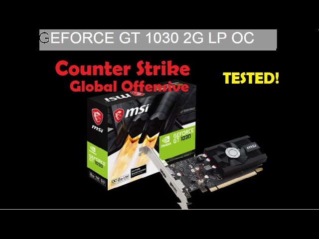 CSGO on GT1030 MSI (Budget Video Card)