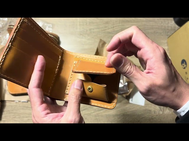 Japan HERZ hand-made leather wallet
