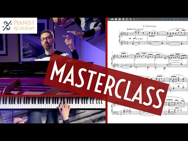 How to Play: Clair de lune by Claude Debussy | Masterclass on Un Poco Mosso measures