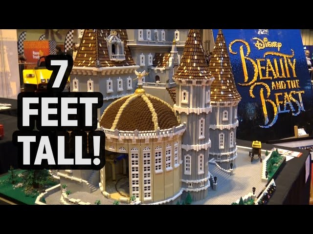 Enormous LEGO Beauty and the Beast Movie Castle