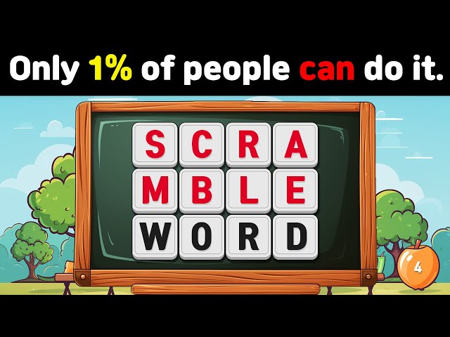 Only 1% of people can do it | Guess the Word | Word Search | Scrambled Word Game
