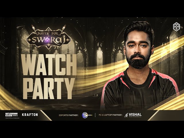 RA Esports Presents, Battle For Swaraj S1 | League Stage Day 1 | Watch Party with neyoo