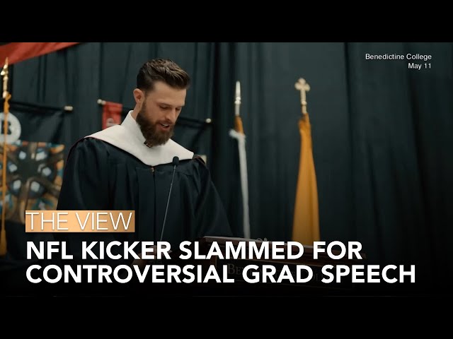 NFL Kicker Slammed For Controversial Grad Speech | The View