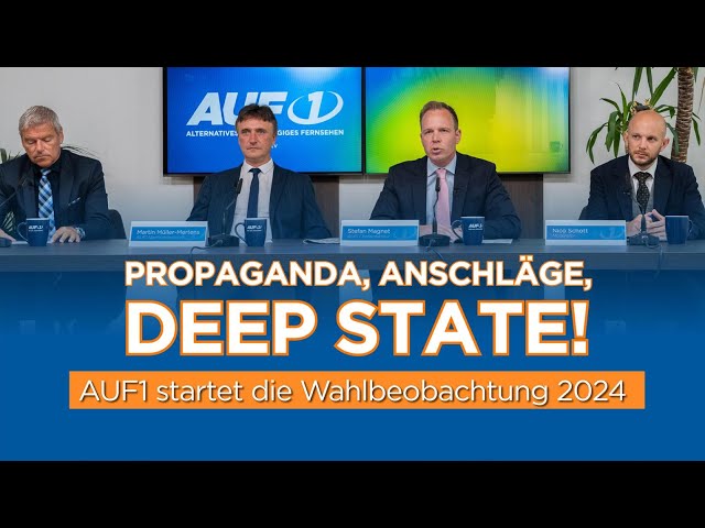 Propaganda, Anschläge, Deep State: AUF1 startet die Wahlbeobachtung 2024