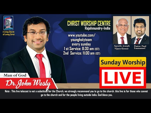 SUNDAY LIVE SECOND WORSHIP  19-11-2017 --  || Christ Worship Centre ||