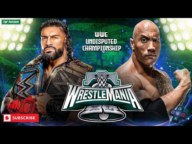 THE ROCK vs ROMAN REIGNS WWE UNDISPUTED CHAMPIONSHIP - WM40 - 2K22