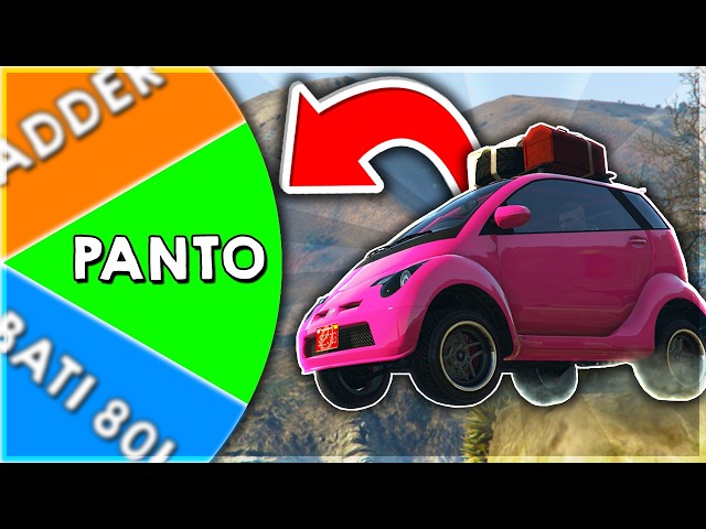 Using a RANDOM Vehicle for every Stunt Jump in GTA Online...