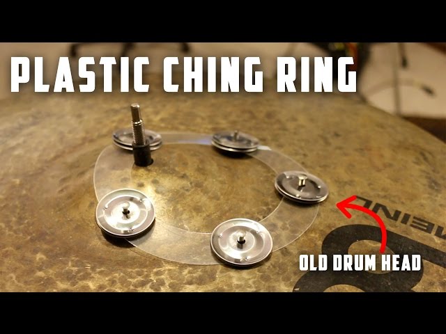 DIY Bling Ring Out of Old Drum Head