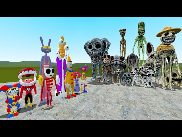 NEW THE AMAZING DIGITAL CIRCUS VS ALL ZOONOMALY MONSTERS In Garry's Mod
