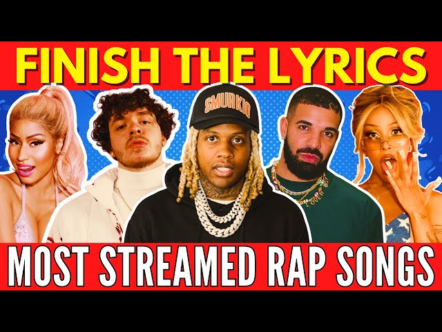 FINISH THE LYRICS - Most Streamed/Popular Rap Songs EVER 📀 Music Quiz 🎵 #2