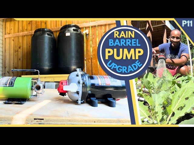 Rain Barrel System | EASY Water Pump Upgrade