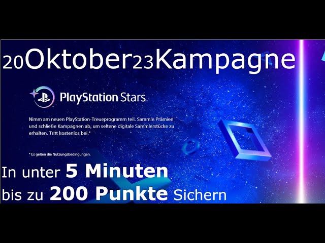 200 Playstation Stars Punkte in unter 5 Minuten
