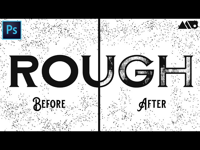 How to Brush Texture onto Type in Adobe Photoshop Tutorial