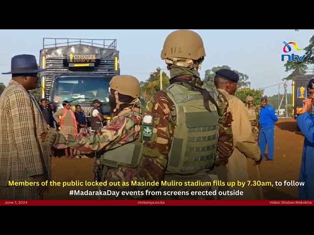 Members of the public locked out as Masinde Muliro stadium fills up by 7.30am
