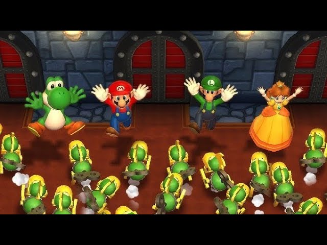 Mario party Boss rush  peach vs Luigi vs Toad vs rivals Gameplay video
