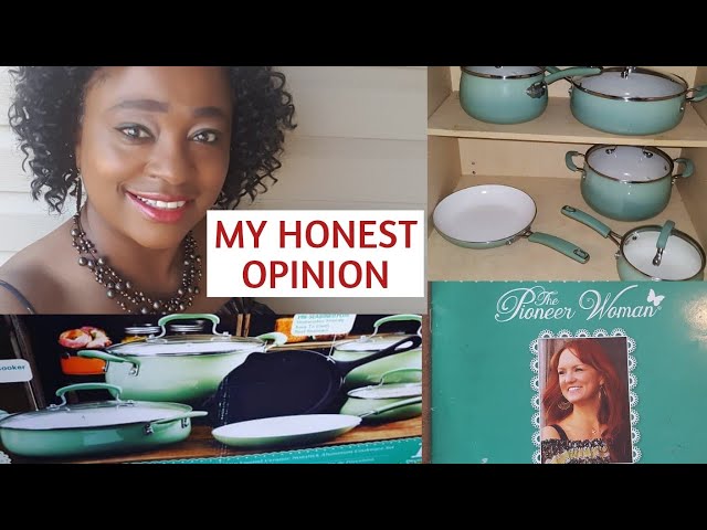 Pioneer woman cookware|Honest product review 4 months later|Pros and cons|Oct|Mrs Vee