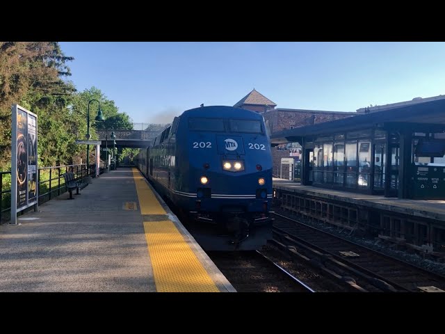 MTA Metro North Railroad Harlem Line: PM Rush Hour @ Scarsdale 05/24/24 with hornshows and more!