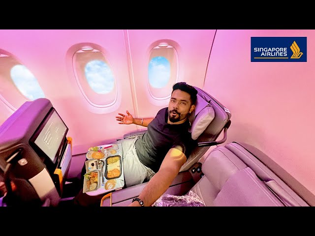 Unboxing Singapore Airlines A380 Newest PREMIUM ECONOMY with Unlimited Food |