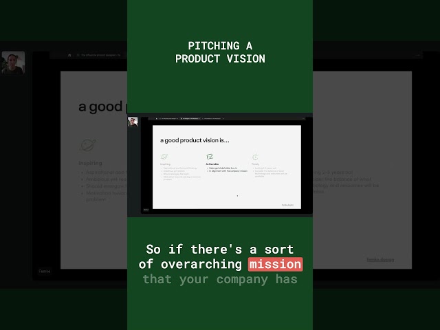 Pitching a product vision | For Designers