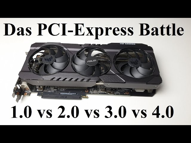Das PCI-Express Generationen Battle - Wie schnell muss es für eine RTX 3090 sein?
