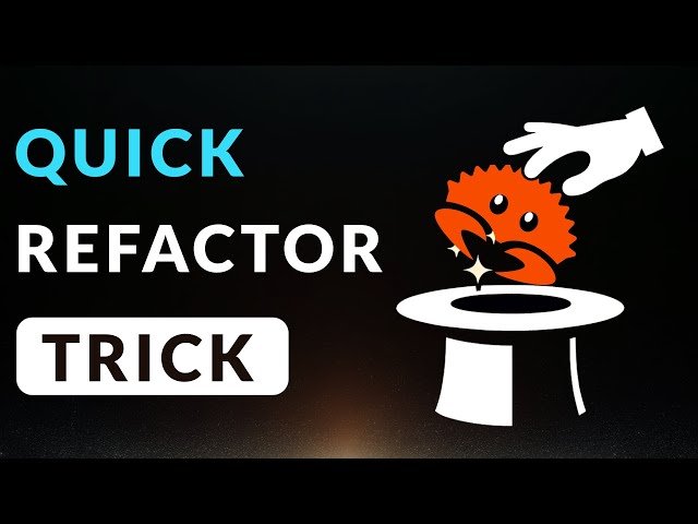 Rust Quick Refactoring Trick (Rust Programming Tips)