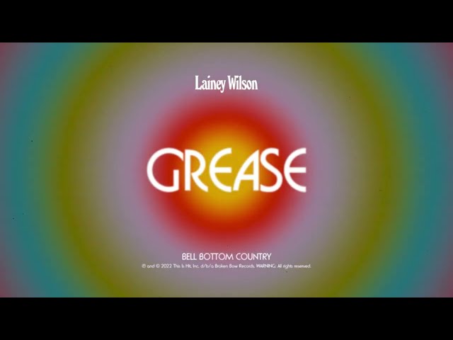 Lainey Wilson - Grease (Official Audio)