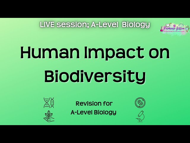 Human Impact on Biodiversity - A-Level Biology | Live Revision Session