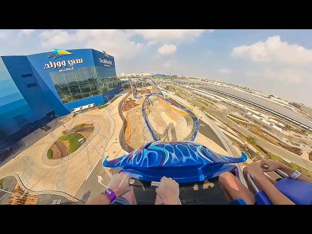 MANTA - SEAWORLD Abu Dhabi - Onride - 4K - Wide Angle