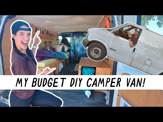 Budget DIY Camper Van Tour! | Miranda in the Wild