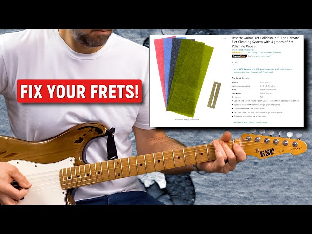 💰Is it worth it? Guitar fret polishing demonstration
