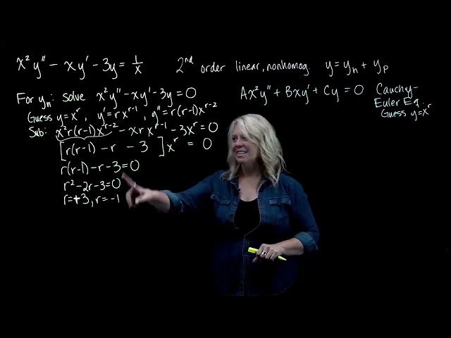 Nonhomogeneous Cauchy-Euler Equation