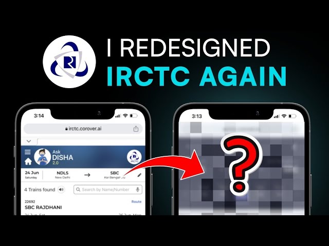 I redesigned the IRCTC App againn - Product Design | Ansh Mehra