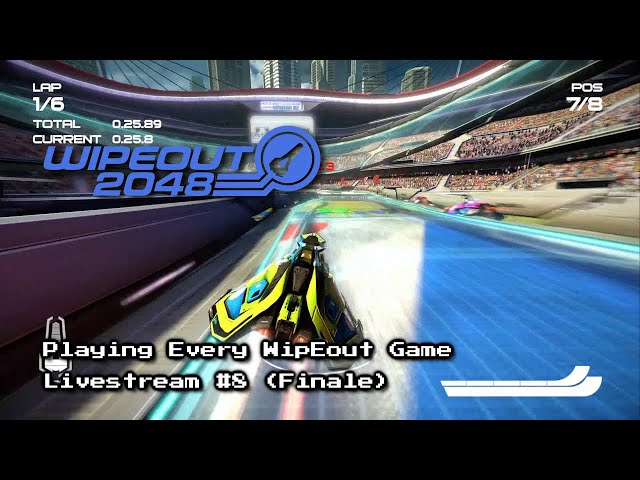 Playing Every WipEout Game on Stream (Part 8 - WipEout 2048) - 7th May 2024