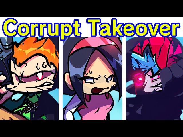 Friday Night Funkin' Corruption Takeover FULL WEEK + Cutscenes & Ending | Pico vs Evil BF (FNF Mod)