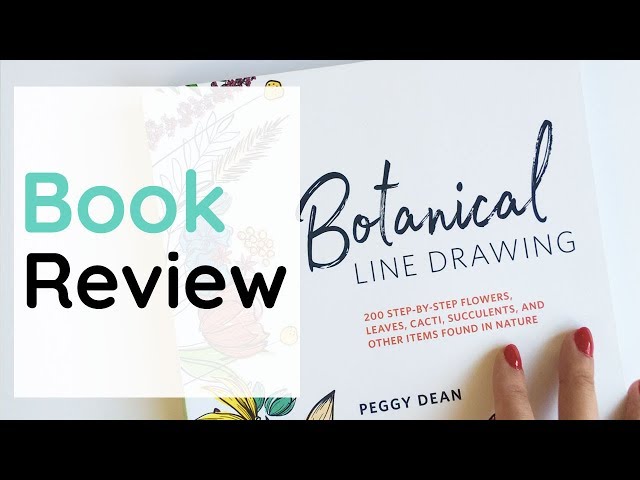 Botanical Line Drawing by Peggy Dean Book Review | Inktober Sketchbook Flip Through