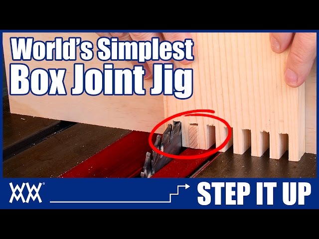 Make this Box Joint Jig in Minutes! | STEP IT UP