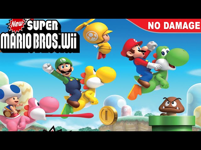 New Super Mario Bros Wii Full Game (No Damage)