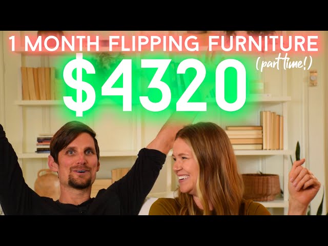 We paid our mortgage 3X flipping furniture part time // side hustle 2021 // furniture makeover