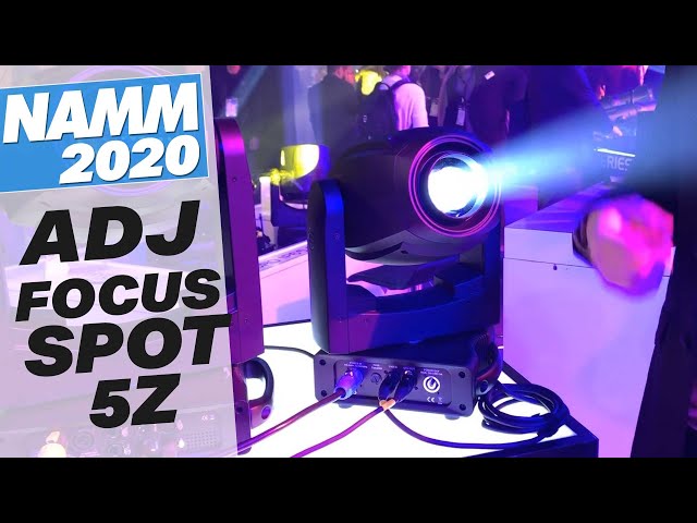 First look @ the American DJ Focus Spot 5Z 200W LED Moving Head Spot - NAMM 2020!