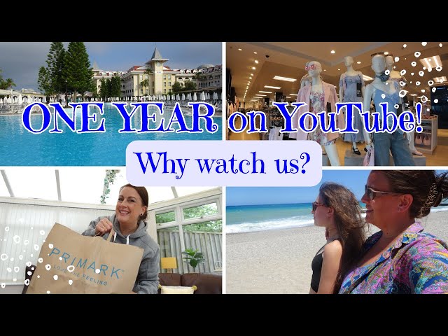 Travel Vlogs, PRIMARK & more - Our 1 year on YouTube Journey!