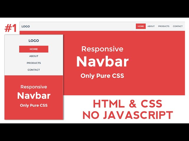 Responsive Navbar Menu Tutorial #1 | HTML & CSS | Cascading Style