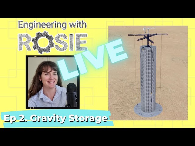Engineering with Rosie Live Ep. 2 Strange Storage - Energy Vault, Gravitricity, ARES Rail Storage