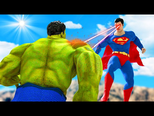 Superman vs The Incredible Hulk - The Fight |  Joker's evil plan - KjraGaming