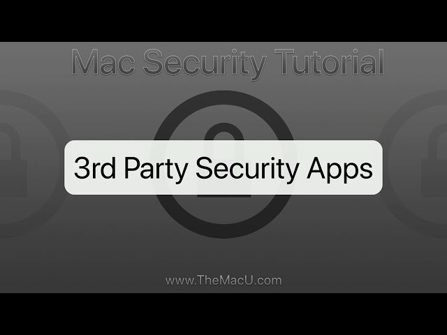 3rd Party Security Apps