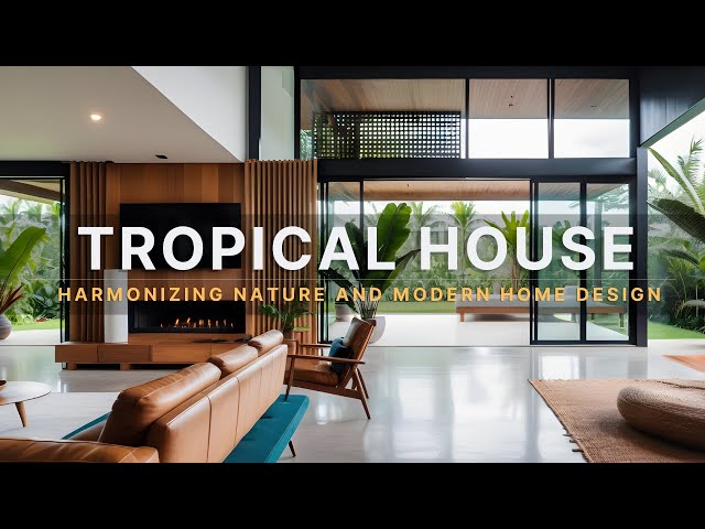 Tropical Contemporary House: Harmonizing Nature and Modern Design