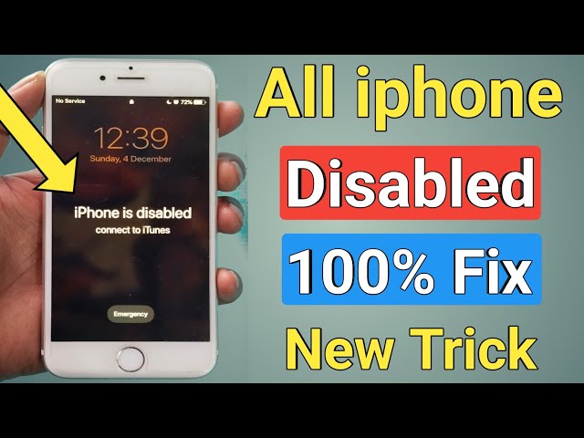 iphone is disabled connect to itunes 5, 5s, 6, 6s, 7, 7plus, 8, 8plus, 100% Fixed ||