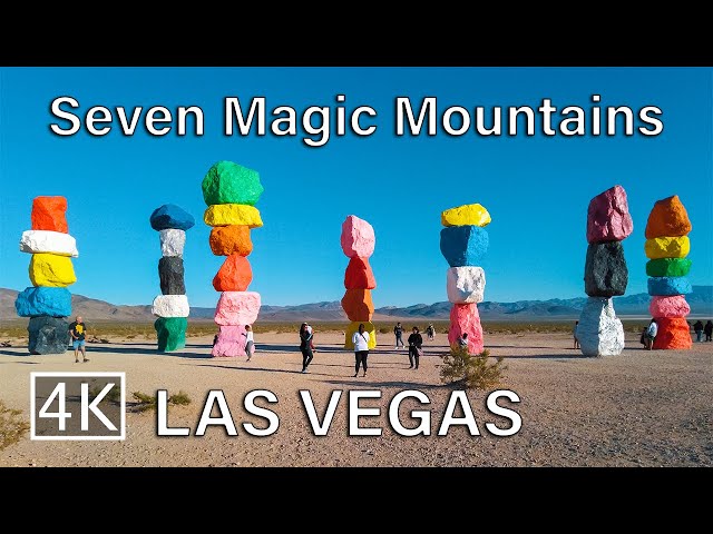 [4K] Seven Magic Mountains - Las Vegas - Walking Tour