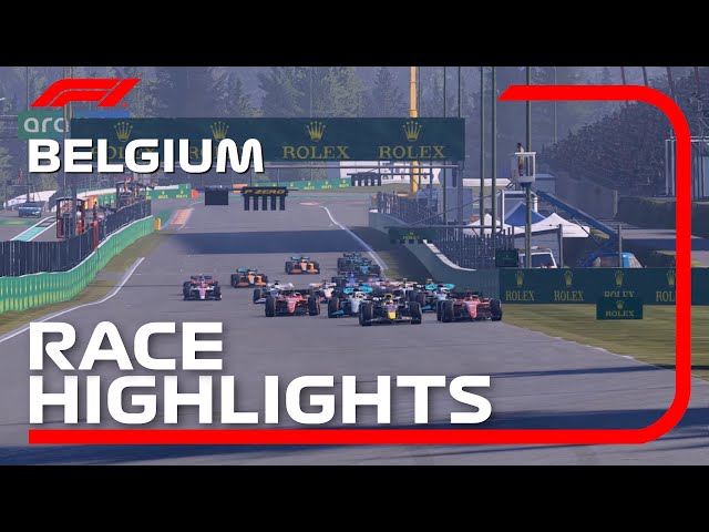 F1 Spa Belgium 2022 Highlights | Max Verstappen and Charles Leclerc Battle F1 22